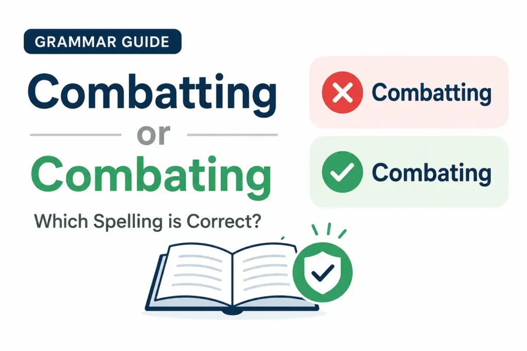 Combatting or Combating