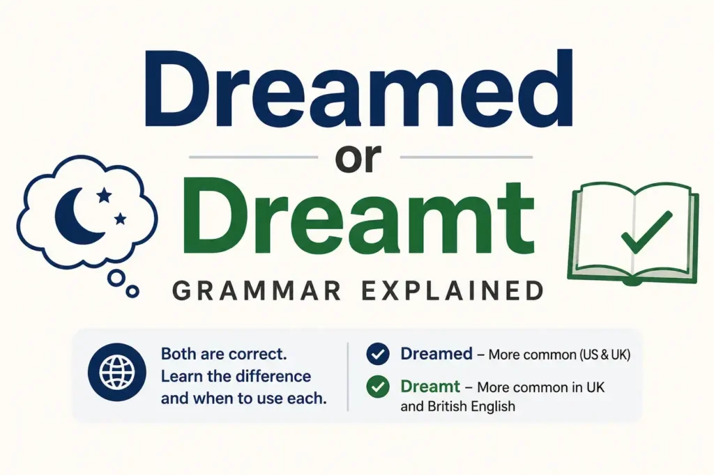 Dreamed or Dreamt