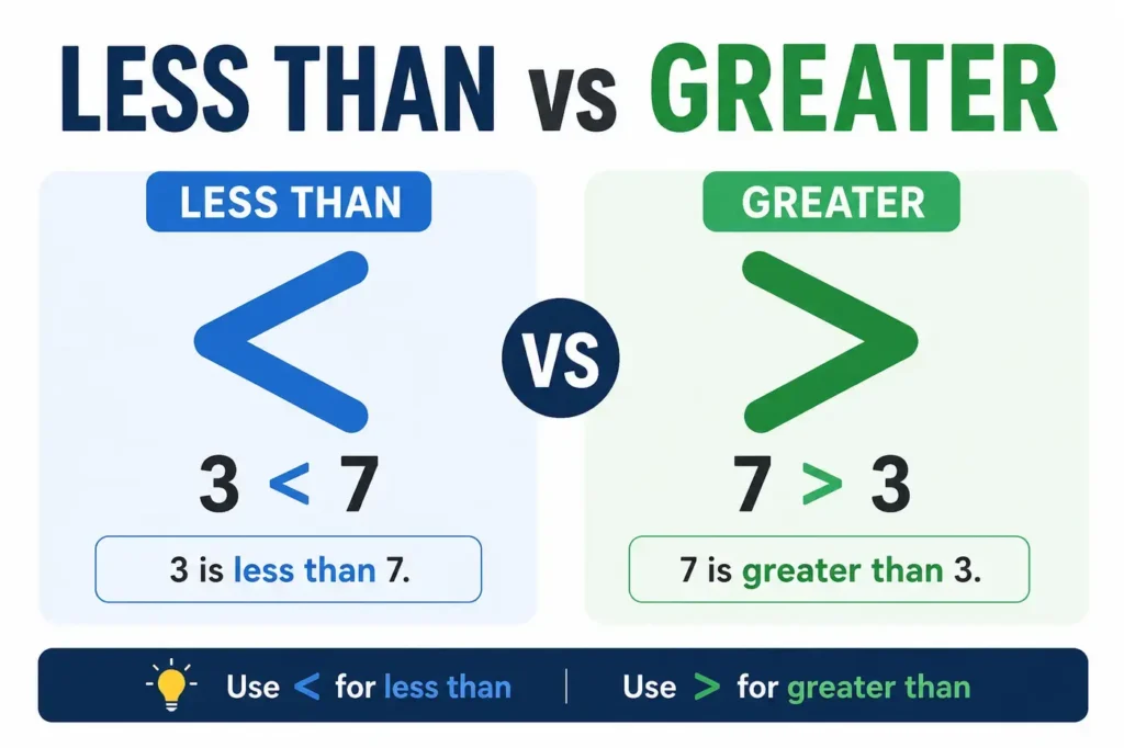 Less Than vs Greater Than