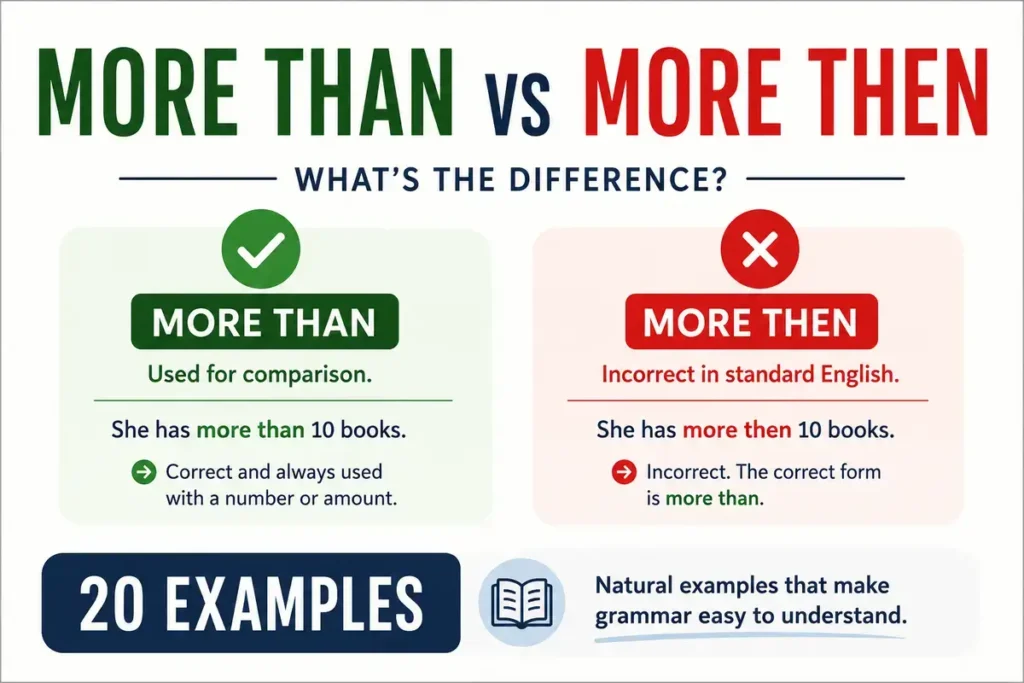 More Than vs More Then Which One Is Correct