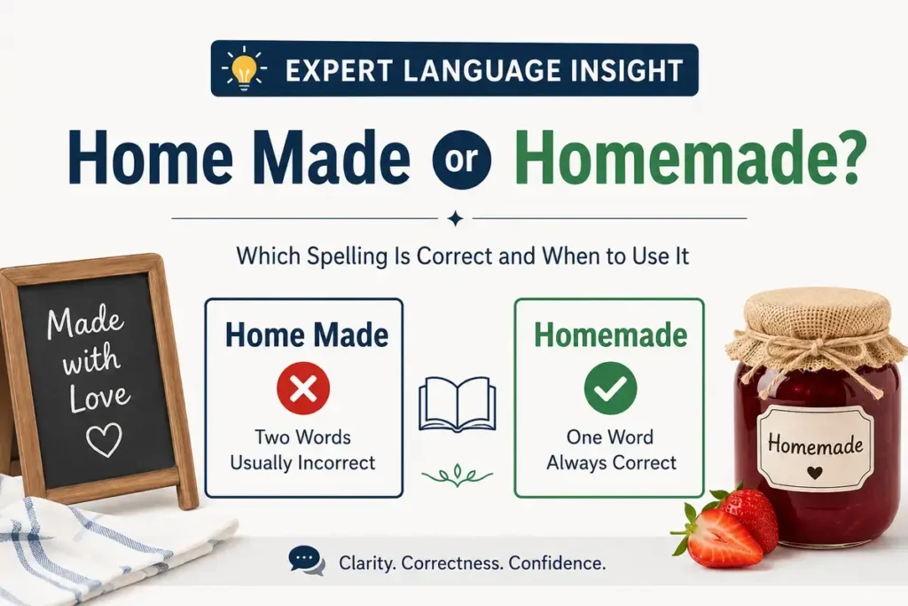 Expert Language Insight Home Made or Homemade