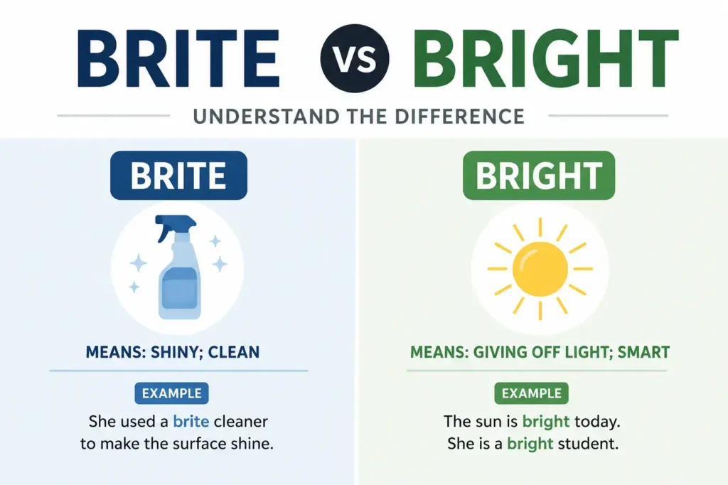 Brite vs Bright: Which Spelling Is Correct? 7 Key Differences (2026)
