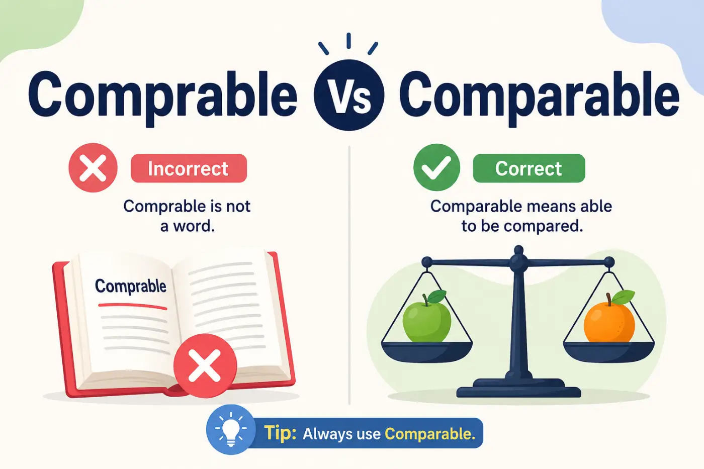 Comprable vs Comparable: 5 Easy Tips to Never Misspell It Again