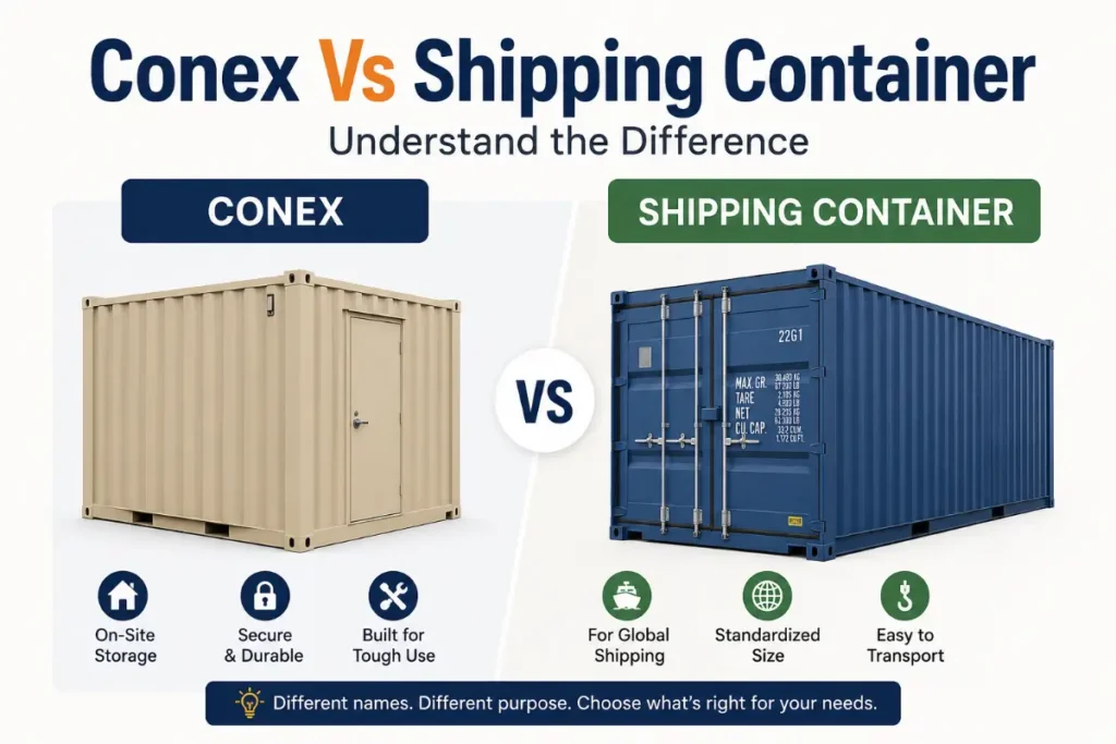 Conex Vs Shipping Container