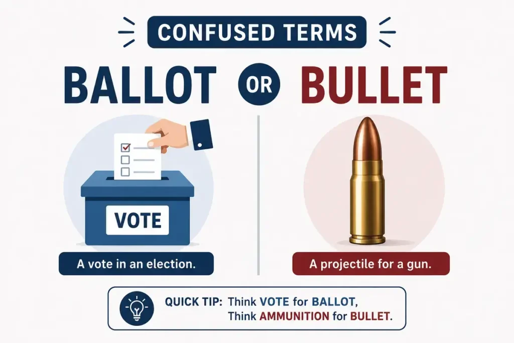 Ballot or Bullet Confused Terms