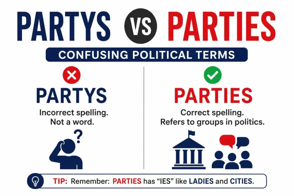 Confusing Political Terms partys vs parties