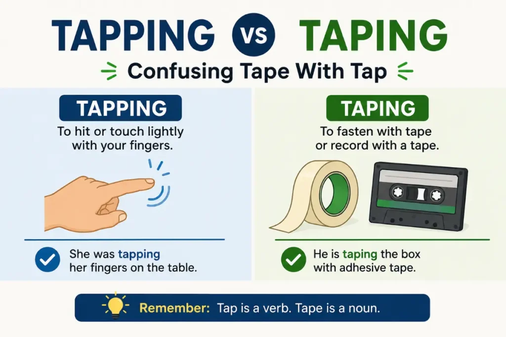 Tapping vs Taping Confusing Tape With Tap
