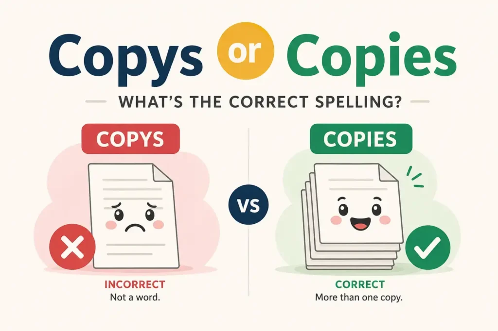 Copys or Copies: Which Is Correct? 7 Grammar Rules (2026)