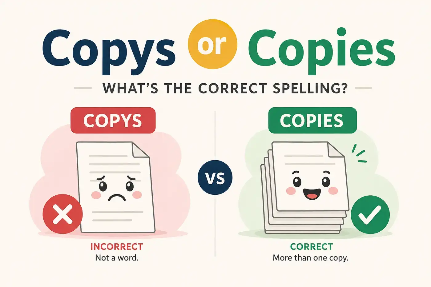 Copys or Copies: Which Is Correct? 7 Grammar Rules (2026)