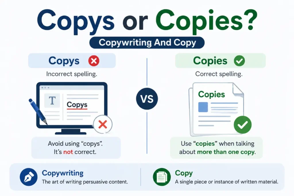 Copys or Copies Copywriting And Copy