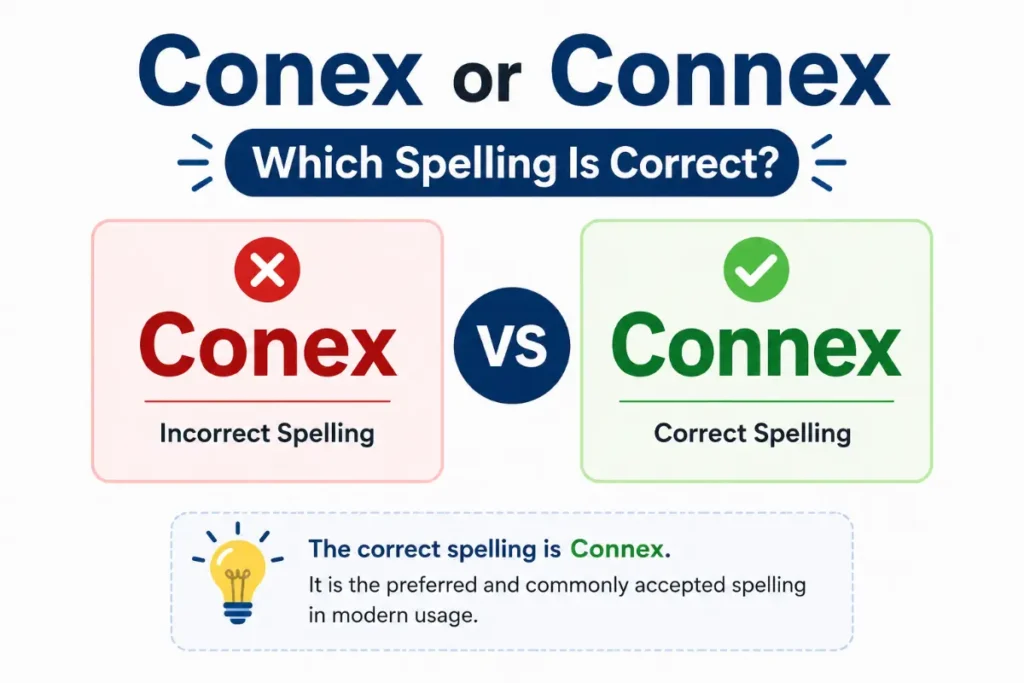 Conex or Connex: The Complete Grammar Guide (2026)