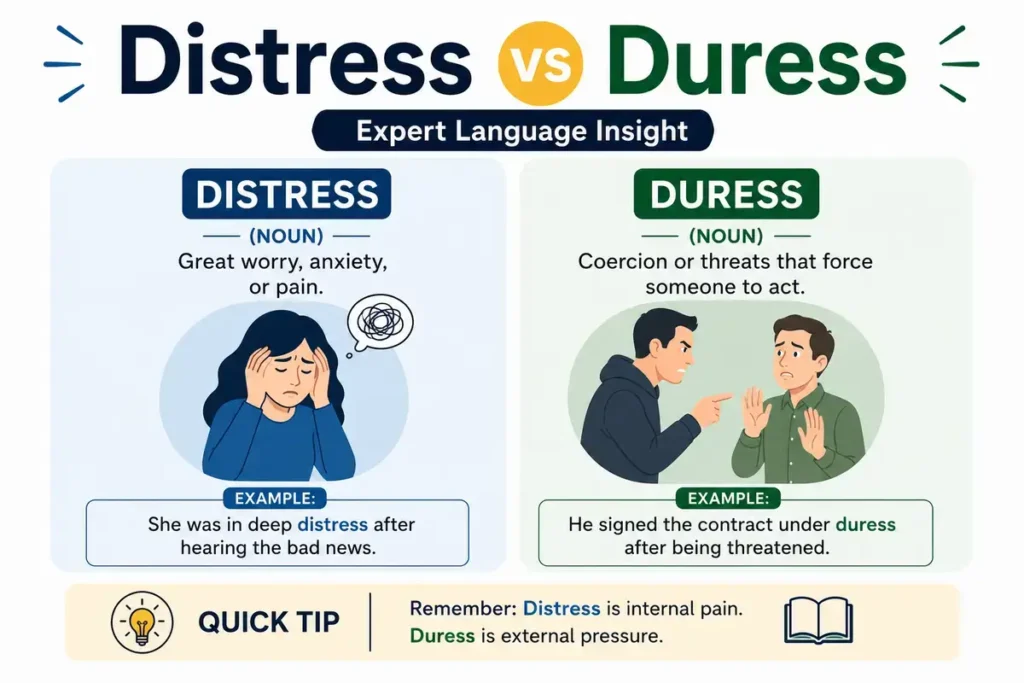 Distress vs Duress Expert Language Insight