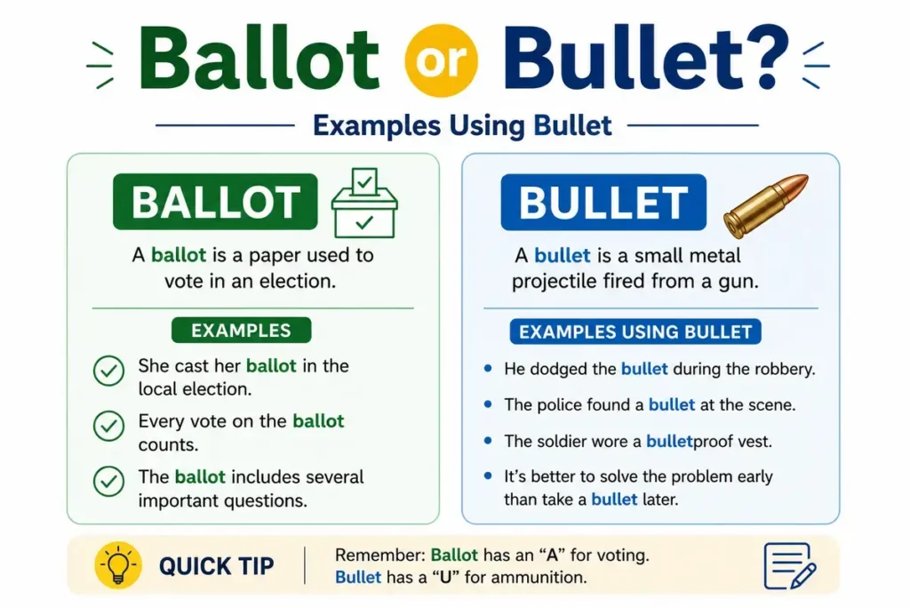 Ballot or Bullet Examples Using Ballot