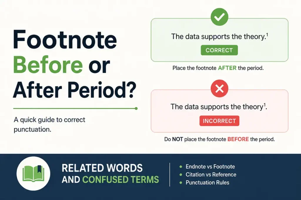 footnote before or after period