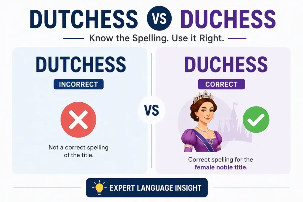 Expert Language Insight Dutchess vs Duchess
