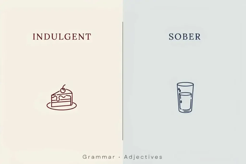 Indulgent vs Sober: Avoid This Common English Mistake (2026)