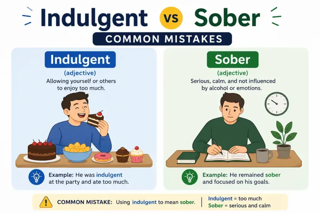 Indulgent vs Sober Common Mistakes
