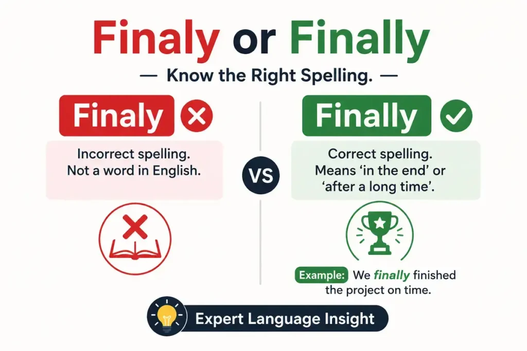 Finaly or Finally Key Differences Between The Two Spellings