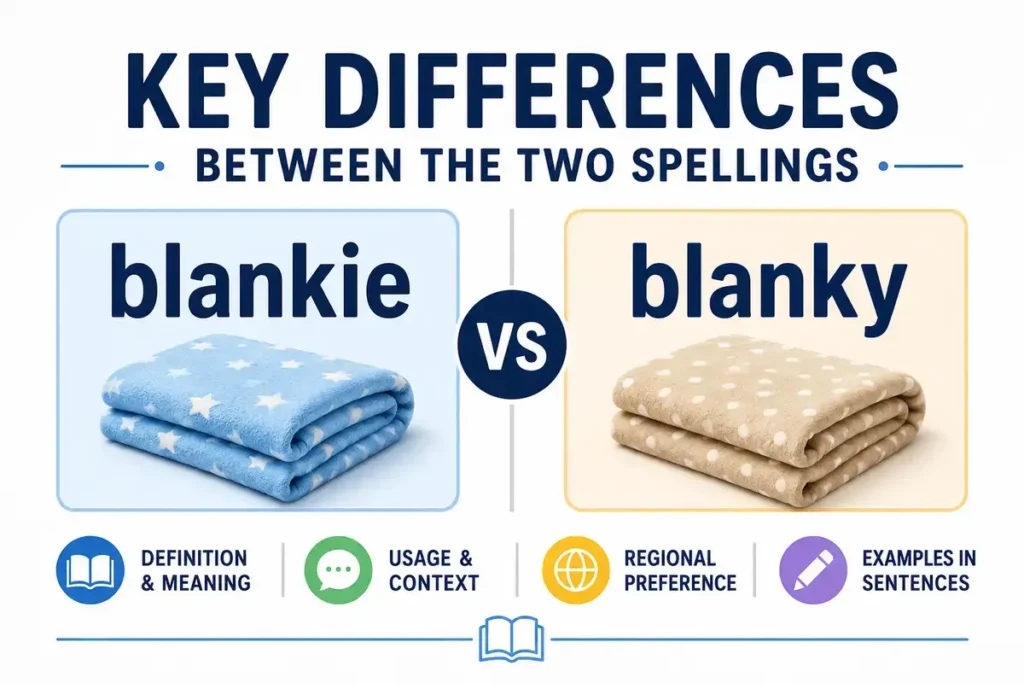 Key Differences Between The Two Spellings blankie or blanky