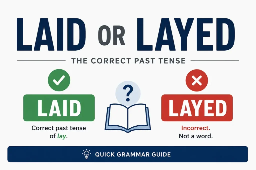 Laid or Layed? Correct Usage in Everyday English In 2026