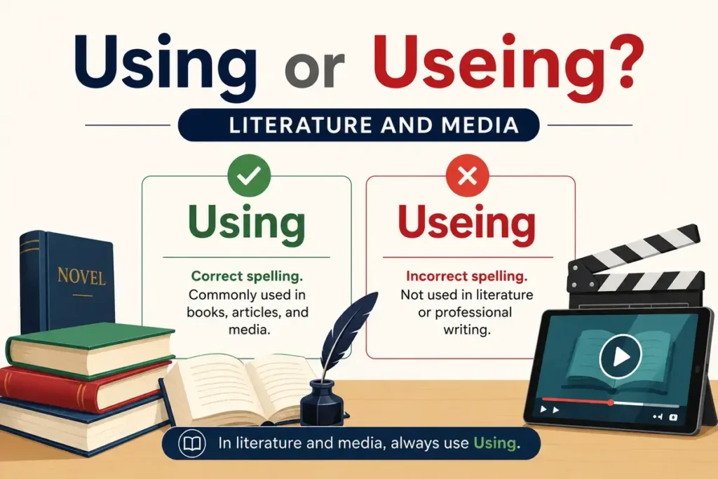 Literature And Media Using or Useing
