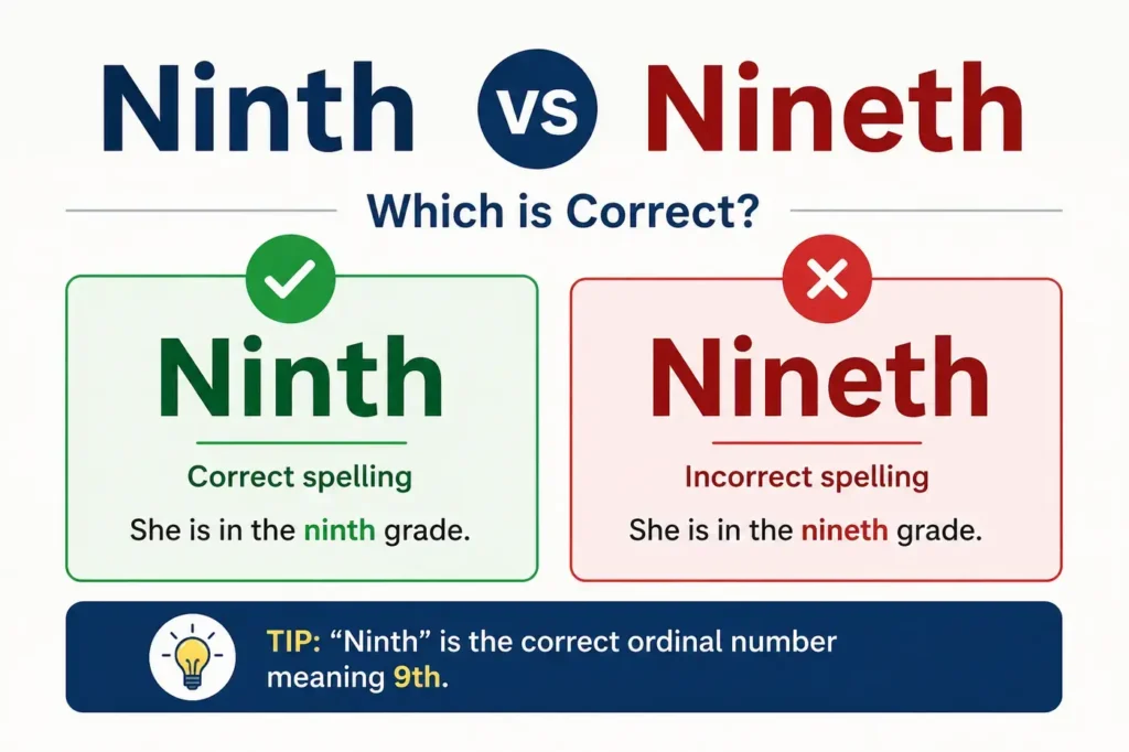 Ninth vs Nineth: Which Word Is Right? 10 Expert Tips