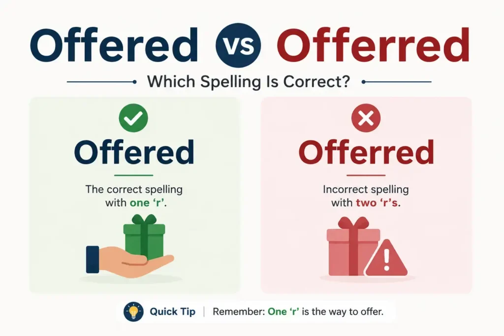 Offered vs Offerred: Never Misspell This Word Again (2026)
