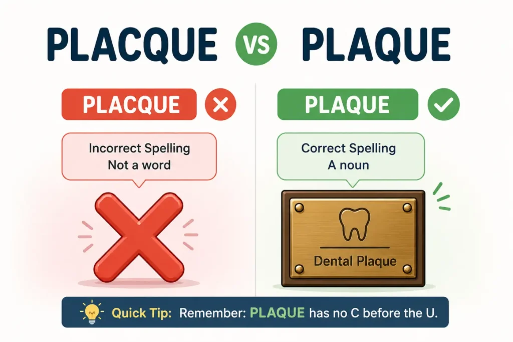 Placque Vs Plaque Which Spelling Is Correct (2026 Guide)
