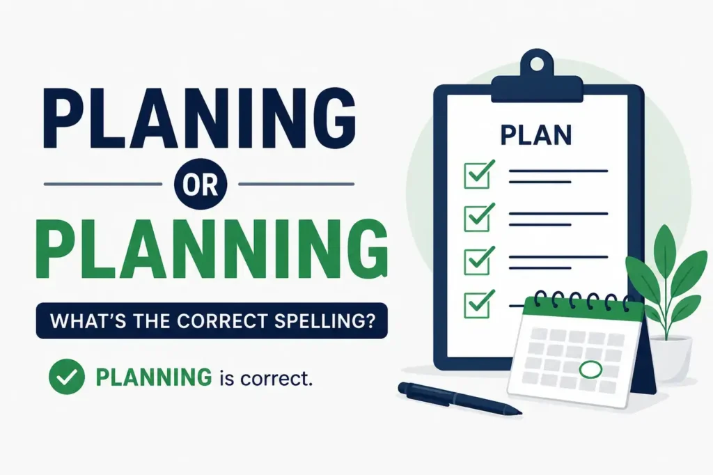 Planing or Planning: What's the Difference? (2026 Guide)