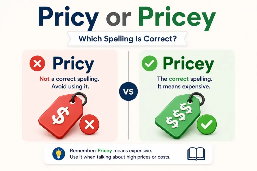 Pricy or Pricey: The Complete Grammar Guide (2026)