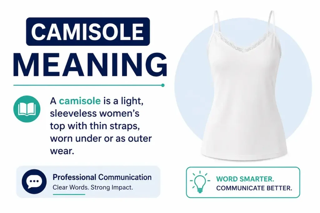 professional communication Camisole Meaning