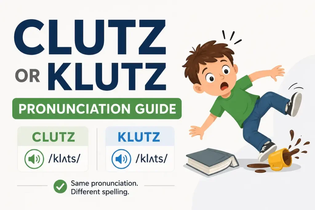 Pronunciation Guide Clutz or Klutz