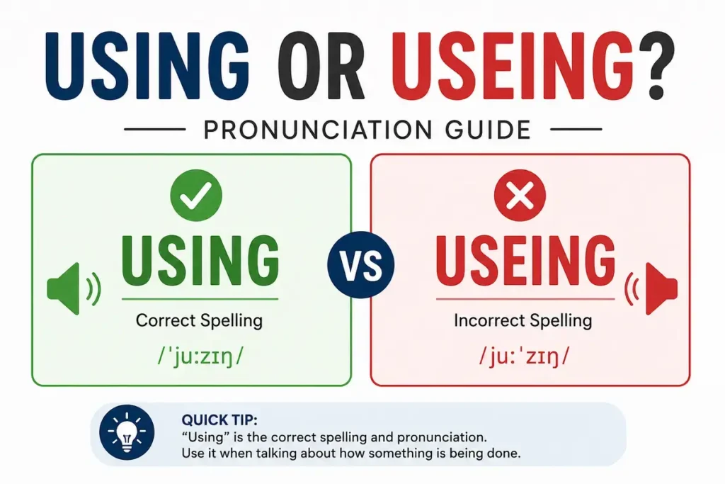 Pronunciation Guide Using or Useing