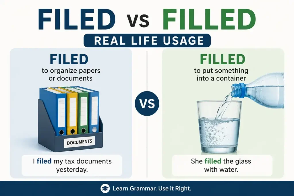 Real Life Usage Filed vs Filled