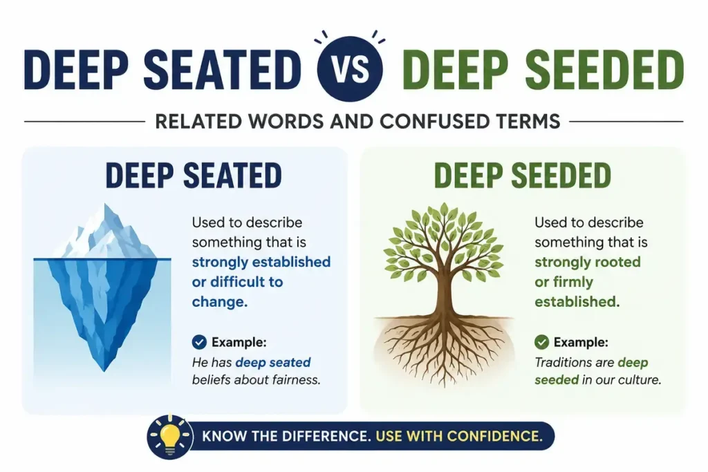 Deep Seated Vs Deep Seeded Related Words And Confused Terms