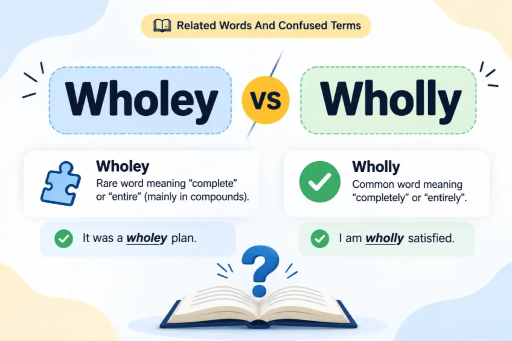 Wholey vs Wholly Related Words And Confused Terms
