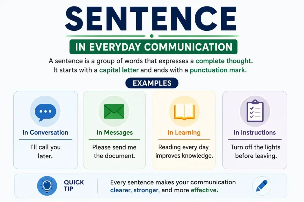 Sentence or Sentance Sentence In Everyday Communication