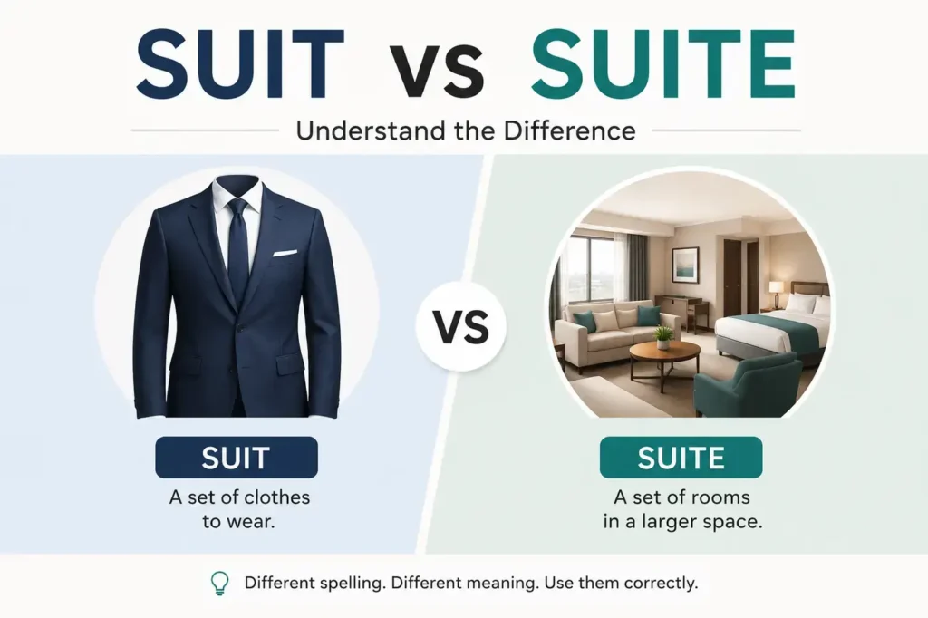 Suit vs Suite Differences Meaning And Correct Usage (2026)