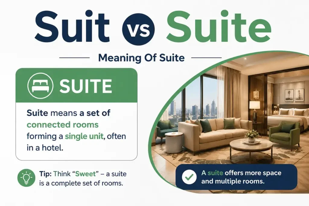 Suit vs Suite Meaning Of Suite