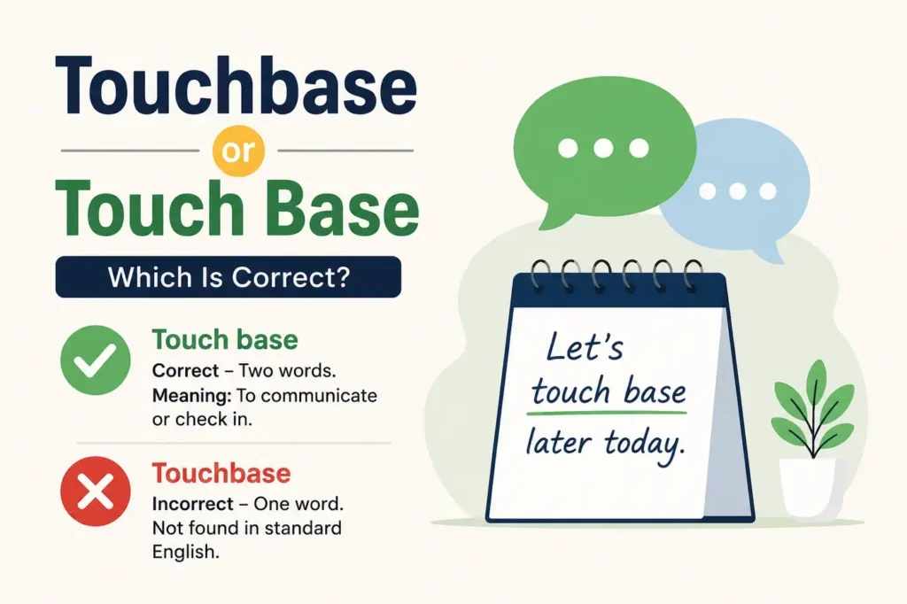 Touchbase or Touch Base: 7 Expert Tips to Use It Correctly