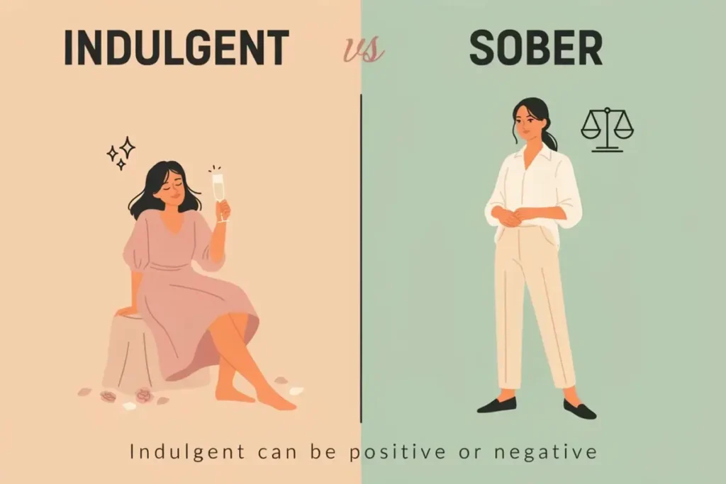 Indulgent vs Sober Understanding Sober Meaning