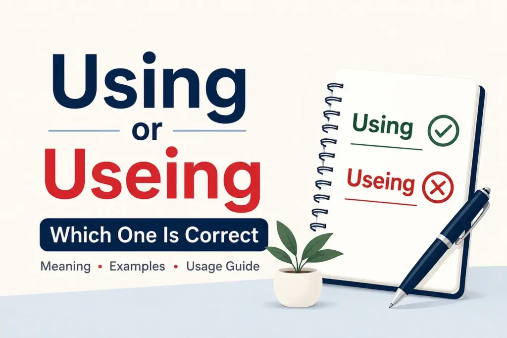 Using or Useing: Which Spelling Is Correct? (2026 Guide)