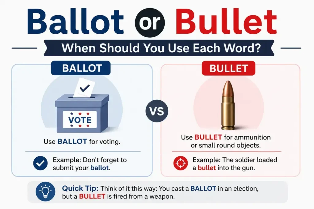 Ballot or Bullet When Should You Use Each Word