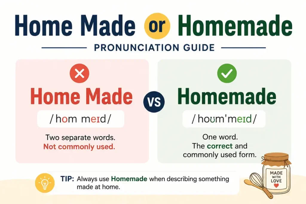 Home Made or Homemade Which One Is Correct