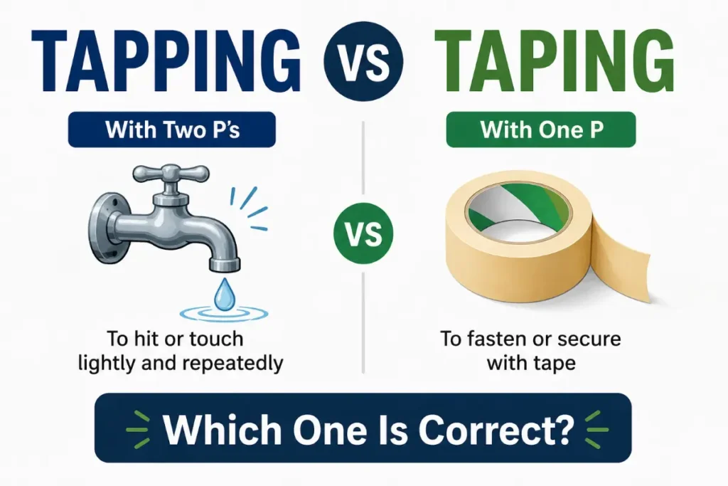 Tapping vs Taping Which One Is Correct