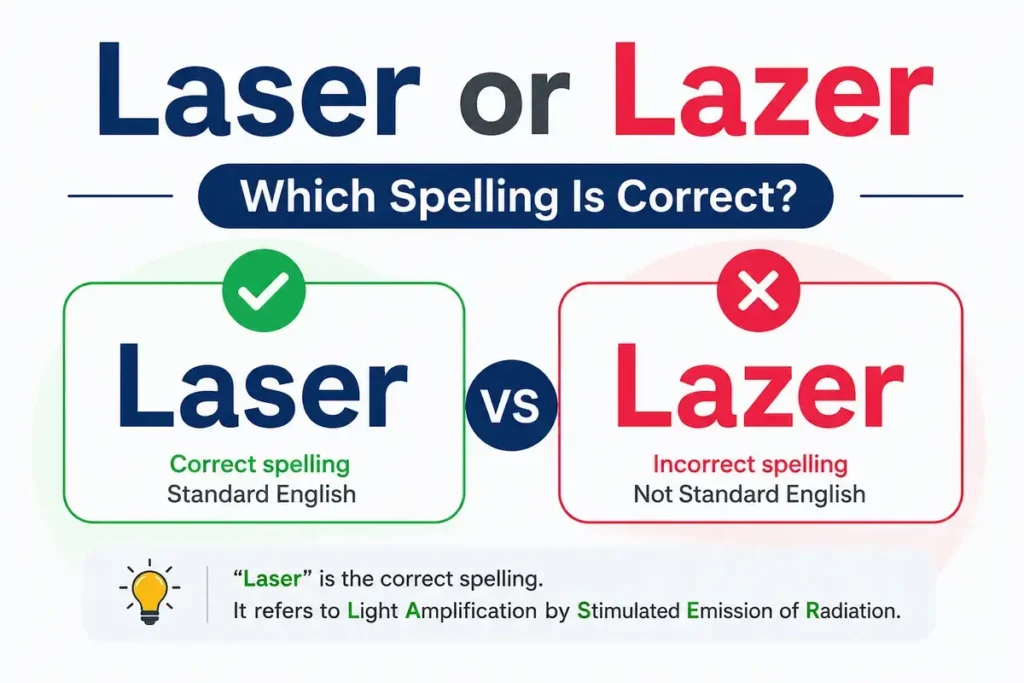 Laser or Lazer Which Spelling Is Correct