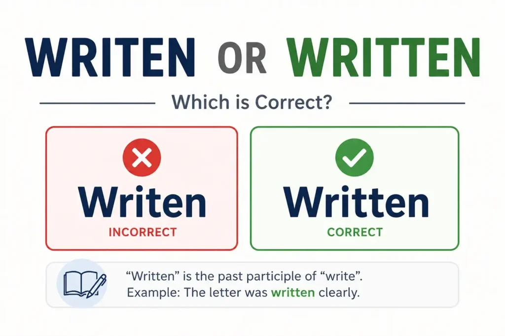 Writen or Written: Which One Should You Use? (2026 Guide)