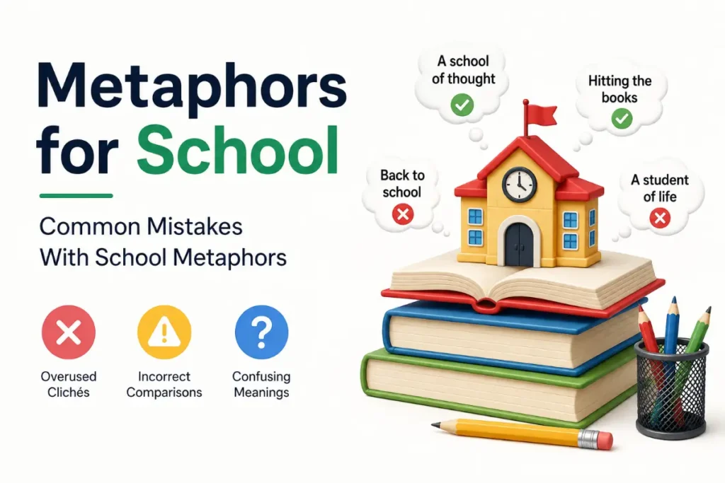 Metaphors for School explained through common mistakes in school metaphors.