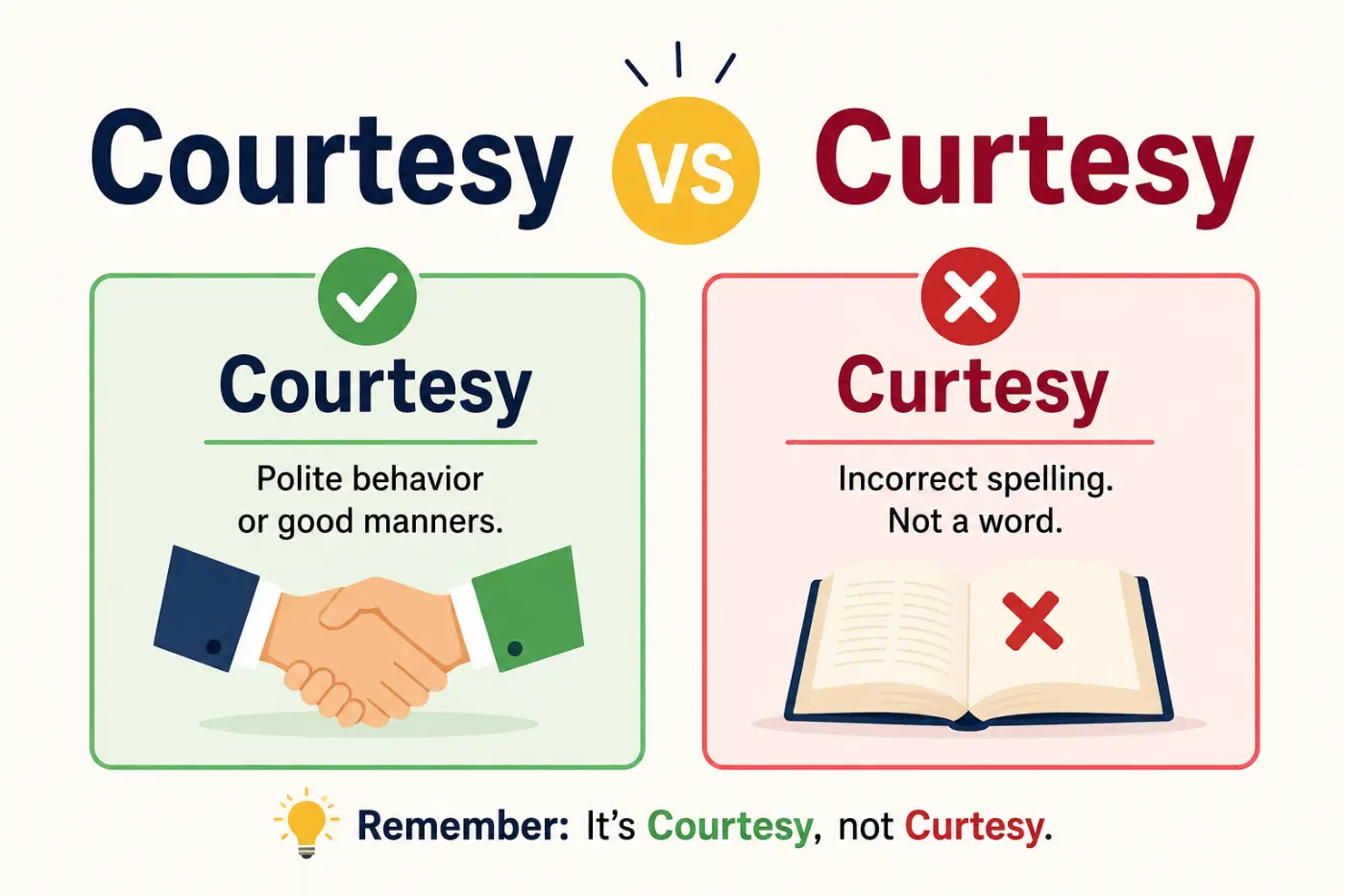 Courtesy vs Curtesy Which Word Should You Use in 2026