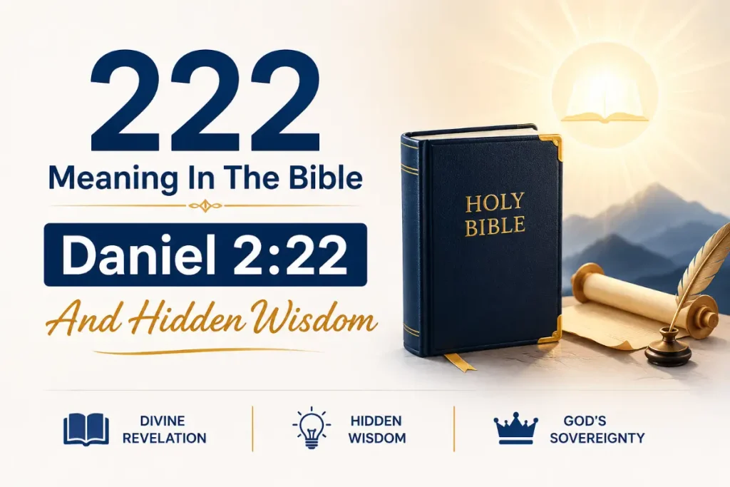 222 Meaning In The Bible: Daniel 2:22 And Hidden Wisdom.